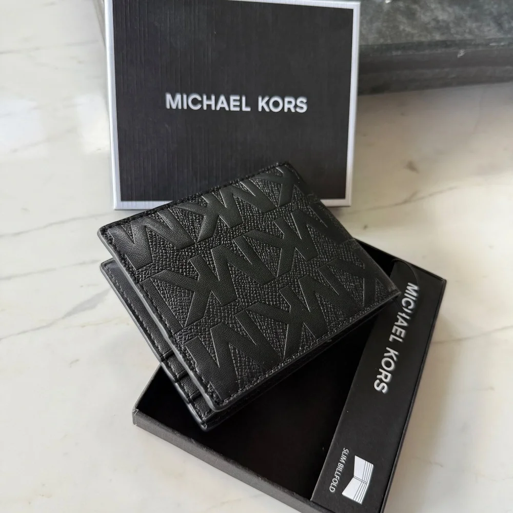 New Michael Kors Andy Slim Billfold Wallet